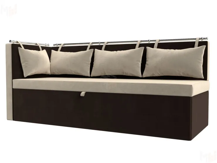 Диван кухонный прямой Метро с углом слева