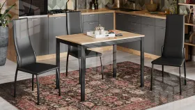 Стул Кредо Черный муар, к/з Черный