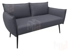 Диван прямой Лига-083 ( экокожа GRIFON 15 серый )