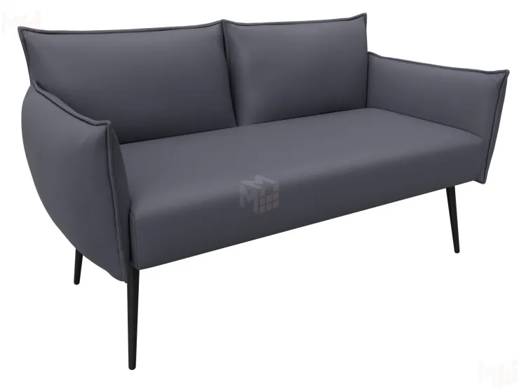 Диван прямой Лига-083 ( экокожа GRIFON 15 серый )