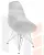 Стул обеденный DOBRIN DSR (ножки хром, цвет светло-серый (GR-01))