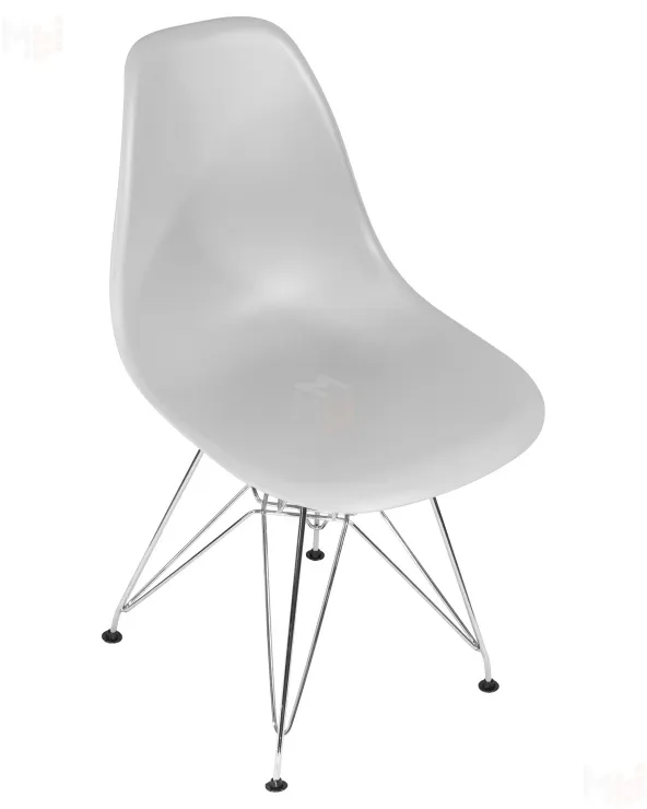 Стул обеденный DOBRIN DSR (ножки хром, цвет светло-серый (GR-01))