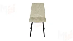 Стул Чили ромб СРП-052 Эмаль черный муар Лофт молочный