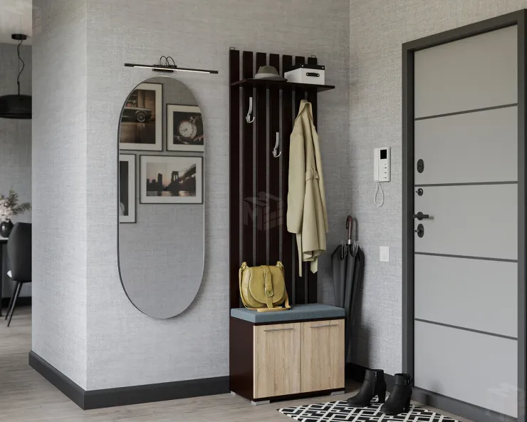 Вешалка Калифорния (Венге Цаво / Дуб Сонома)