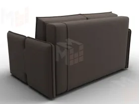 Диван прямой Лига-117 ( Амур 05 коричневый )