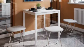 Стол раздвижной Слайд Тип 1 Белый матовый, Белый