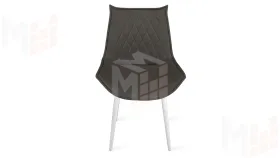 Стул Фэнди К1С  Белый матовый, Велюр Confetti Stone