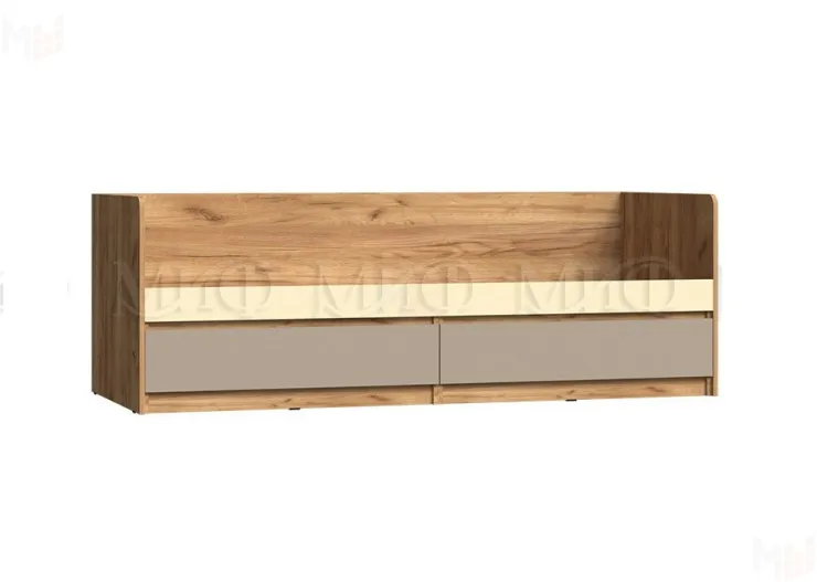 Кровать с ящиками Челси Color (глиняный серый/слоновая кость)