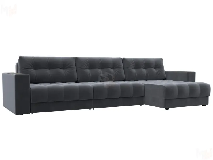 Диван угловой с декором Лига-049 НПБ Лонг