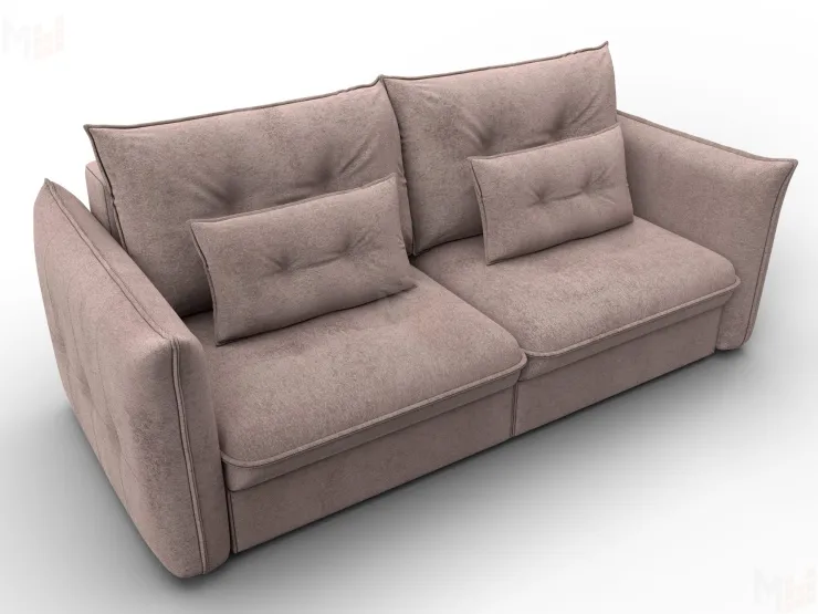 Диван прямой Лига-100 НПБ ( TOWER 05 бежевый )