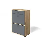 Обувница Мини-Лайт МЛ-7 Дуб крафт золотой/графит