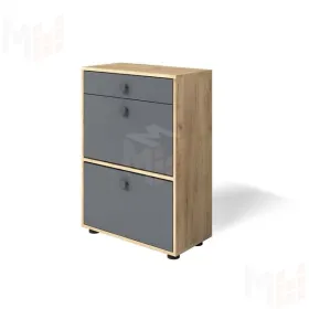 Обувница Мини-Лайт МЛ-7 Дуб крафт золотой/графит