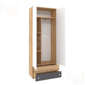 Шкаф для одежды и белья ЛОЙС 92 Белый