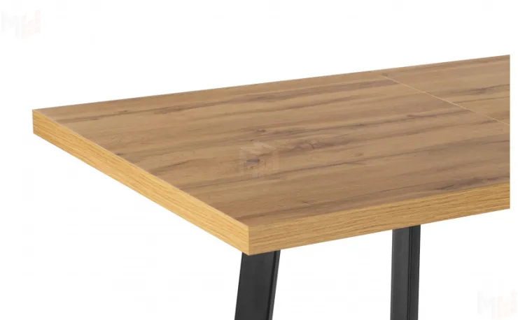 Стол раскладной Лаки Лофт 120 Дуб Вотан/Черный