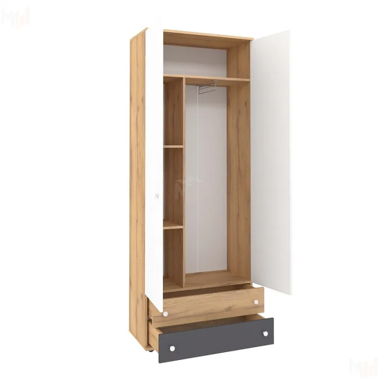 Шкаф для одежды и белья ЛОЙС 92 Белый