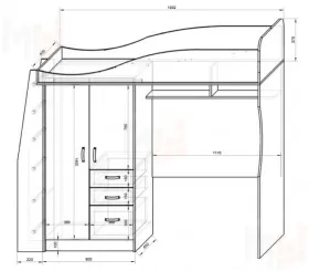 Мебель Фанки Кидз Классика, комната №4