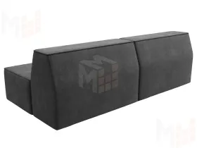 Диван прямой модульный Монс ( BRUT 16 темно-серый )