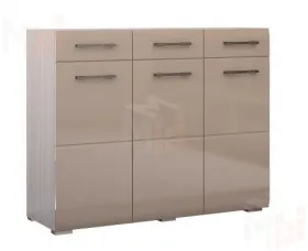 Комод Ненси (ясень/капучино глянец)