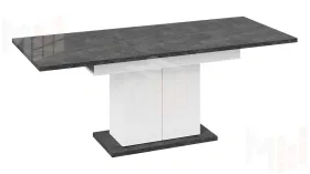 Стол раздвижной Детройт Тип 1 Белый, Ателье темный