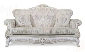 Диван Алсу 3х местный белый глянец