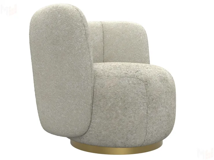 Кресло Лига-072 ( букле CAMBY 07 молочный )