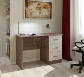 Письменный стол ПКС-3 ясень темный/светлый