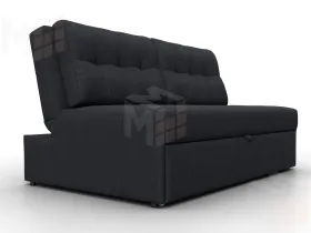Диван прямой Лига-107 (140) ( JOLY 16 темно-серый )