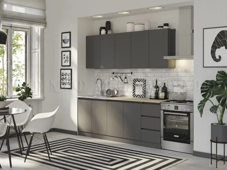 Кухонный гарнитур Челси 2,0 (графит/графит, сонома)