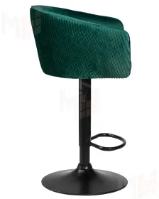Стул барный DOBRIN DARCY BLACK (зеленый велюр (1922-9))
