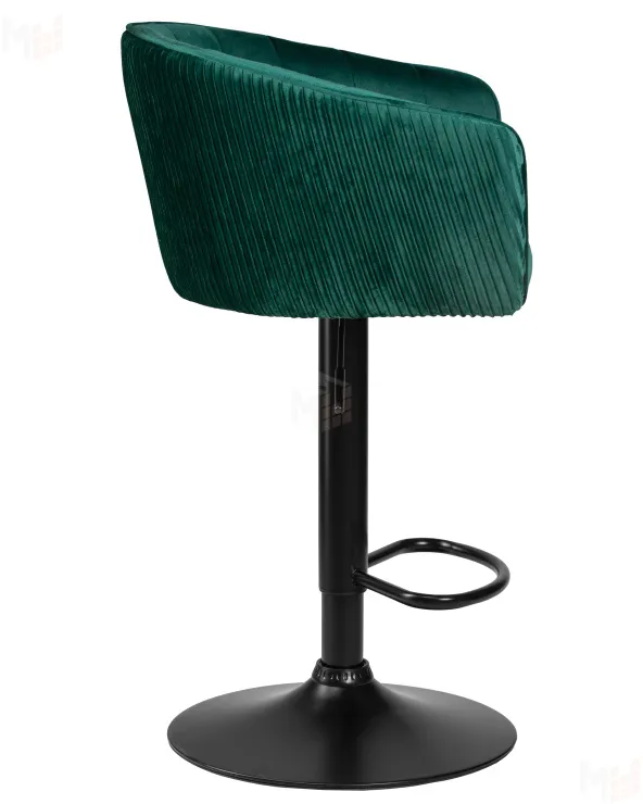 Стул барный DOBRIN DARCY BLACK (зеленый велюр (1922-9))