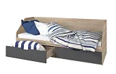 Кровать Анталия 80/2 ящика (графит)