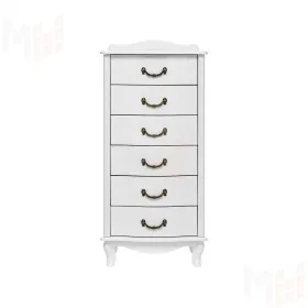 Комод Leset "Джульетта" узкий (6 ящ.) (Молочный дуб)