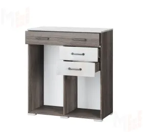 Комод Теана (ясень анкор темный/мрамор лайт)