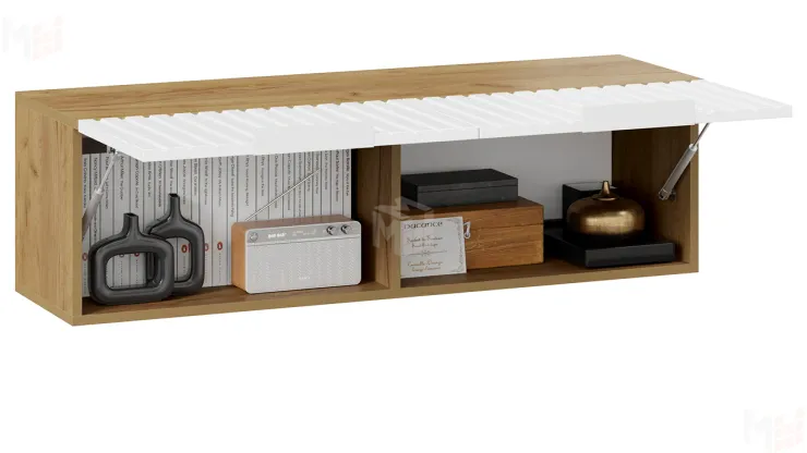 Шкаф настенный Хилтон  404.001.000 Белый матовый