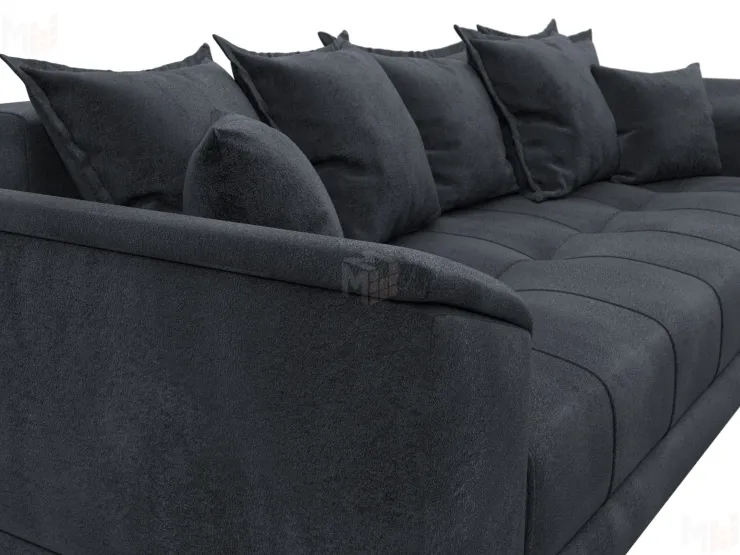 Диван прямой НордСтар НПБ ( TOWER 11 темно-серый )