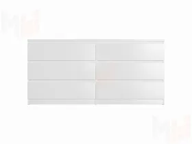 Комод Мальта 6 ящиков (белый)