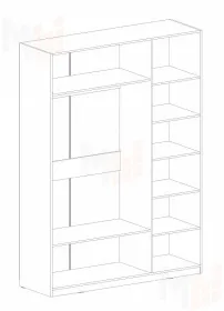 Шкаф трехдверный Глазго