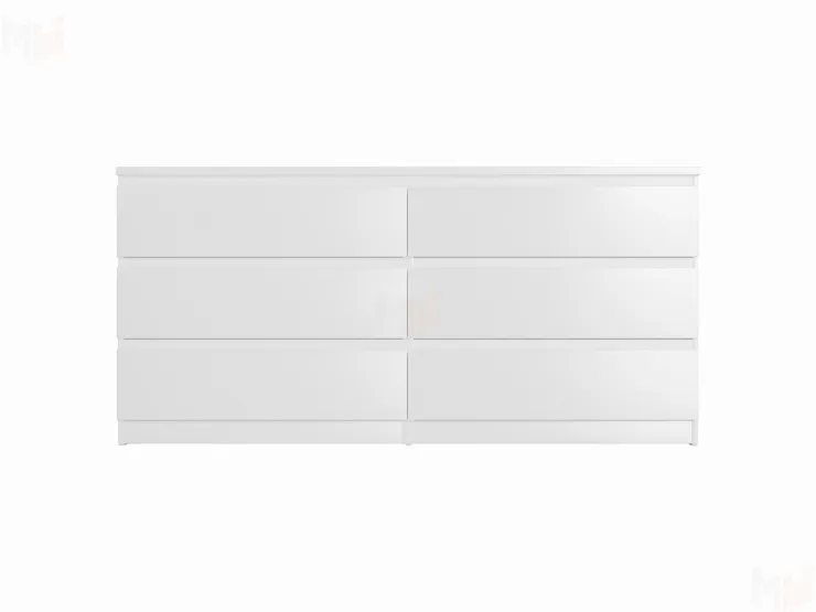 Комод Мальта 6 ящиков (белый)