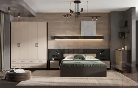 Спальный гарнитур Гармония венге - дуб белфорт композиция-1