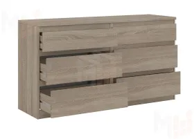 Комод Кастор 6 ящиков сонома
