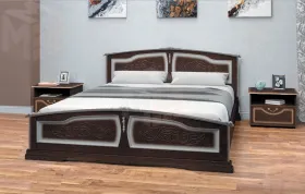 Кровать из массива Елена (160*200) орех темный