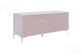 Тумба Зефир  115.01 белое дерево/пудра розовая (эмаль)