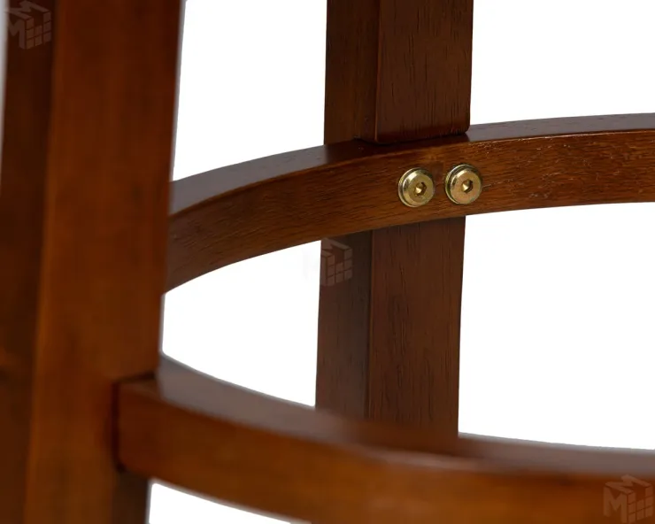 Круглый барный табурет DOBRIN BOB BAR (шоколад, черный)