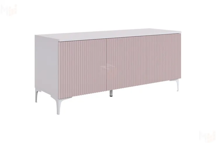 Тумба Зефир  115.01 белое дерево/пудра розовая (эмаль)