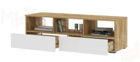 Тумба ТВ Хелен ТБ 02 дуб крафт золото -  белый