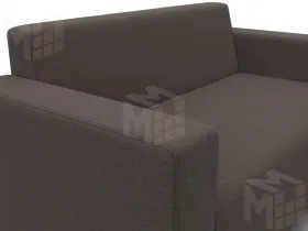 Диван прямой Лига-093 ( Амур 05 коричневый )