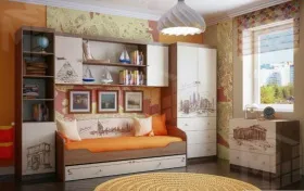 Детская комната Фанки Тревел, композиция №1