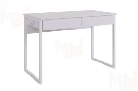 Стол Юниор белое дерево/белый муар