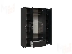 Шкаф Сириус 4 двери 1 ящик (венге)