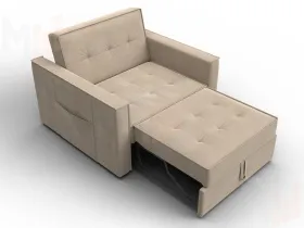Кресло-кровать Лига-104 (80) ( SEVEN 729 бежевый )